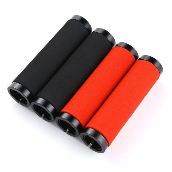 1 Pair AG36 Alloy Lock-Rings + Sponge Bicycle Handlebar Grip (Black) - Image 4