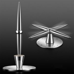 Decision Maker Prediction Pen Finger Fidget Ballpoint Pen Rotatable Magnetic Metal Pen, without Refill