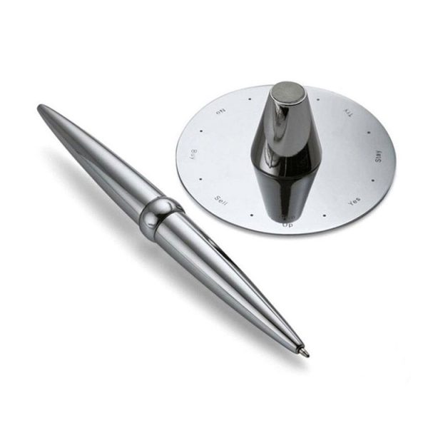 Decision Maker Prediction Pen Finger Fidget Ballpoint Pen Rotatable Magnetic Metal Pen, without Refill - Image 2