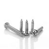 200 PCS 201 Stainless Steel Cross Round-headed Tapping Thread Screw, M3x6 - Image 2