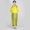 Long Sleeve Cuff Windproof Upgrade Version of One-piece Environmental Protection Transparent Raincoat Average Size - Image 2