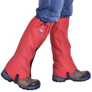 Aotu AT8909 125cm Outdoor Camping Waterproof Snow Shoes Covers Oxford Cloth Anti-mosquito Foot Covers (Red)