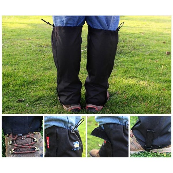 Aotu AT8909 125cm Outdoor Camping Waterproof Snow Shoes Covers Oxford Cloth Anti-mosquito Foot Covers (Red) - Image 7