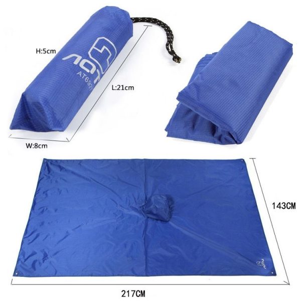 3 in 1 Aotu AT6927 Multifunctional Outdoor Camp Riding Raincoat Picnic Blanket, Size: 217x143cm (Orange) - Image 3