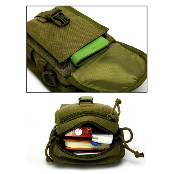 INDEPMAN DL-B020 Fashion Army Style Oxford Cloth Package Crossbody Bag Shoulder Sling Bag Hand Bag Messenger Bag, Size: 17 x 15 x 8 cm - Image 3