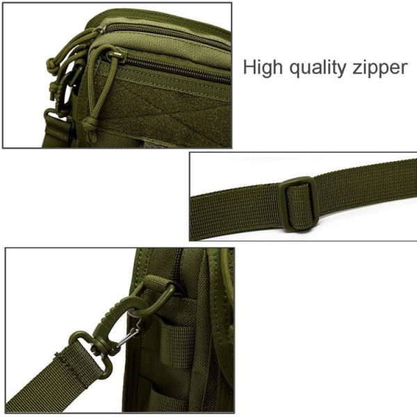 INDEPMAN DL-B020 Fashion Army Style Oxford Cloth Package Crossbody Bag Shoulder Sling Bag Hand Bag Messenger Bag, Size: 17 x 15 x 8 cm - Image 4