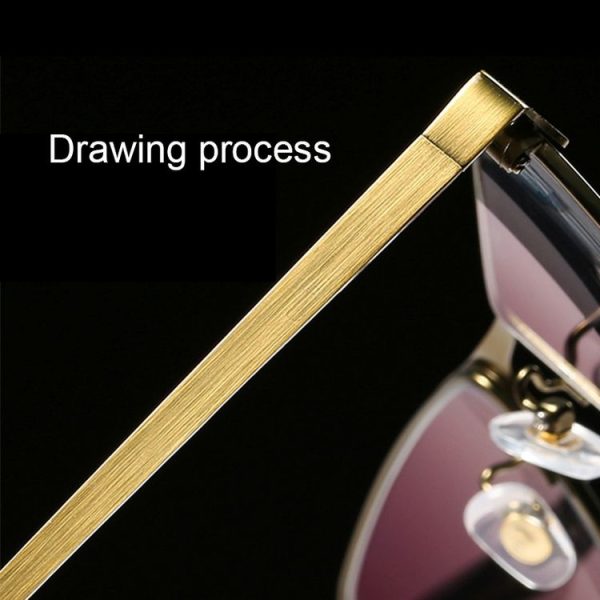 Dual-purpose Photochromic Presbyopic Glasses, +3.50D (Gold) - Image 11