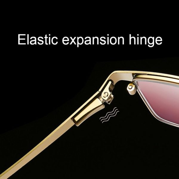 Dual-purpose Photochromic Presbyopic Glasses, +3.50D (Gold) - Image 12