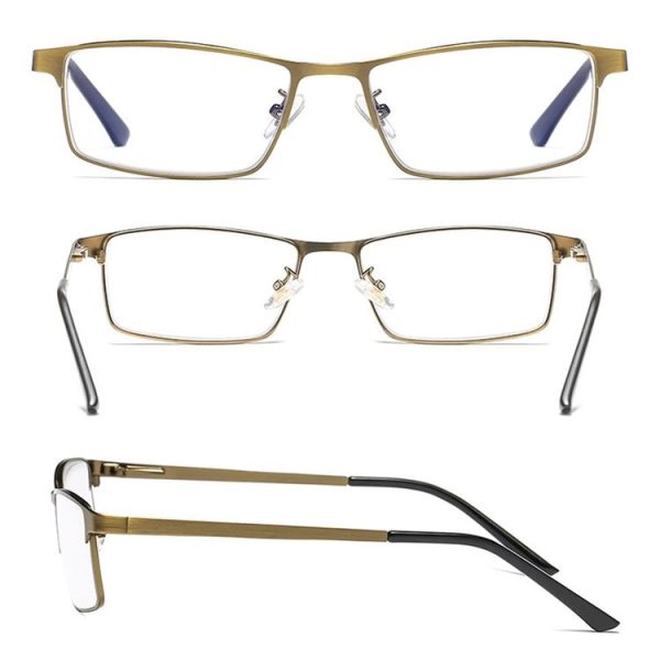 Dual-purpose Photochromic Presbyopic Glasses, +3.50D (Gold) - Image 3