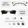 Dual-purpose Photochromic Presbyopic Glasses, +3.50D (Gold) - Image 5