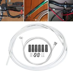 Universal Bicycle Brake Cable Tube Set (White)