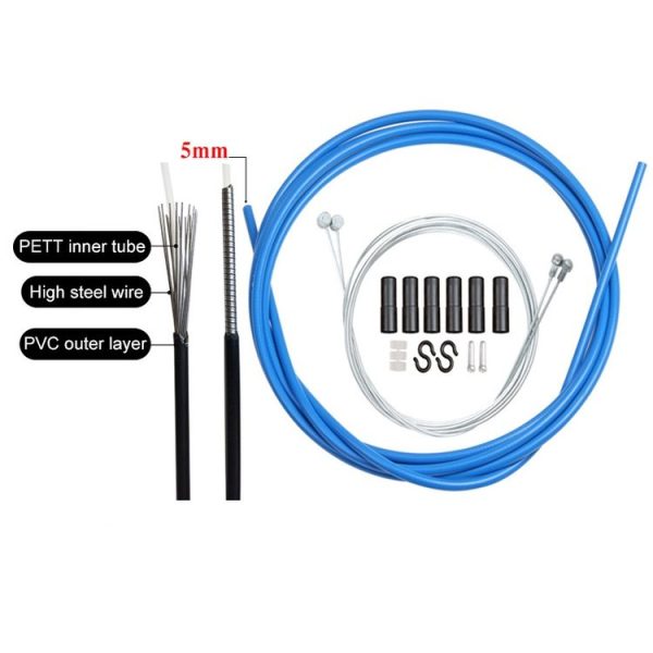Universal Bicycle Brake Cable Tube Set (White) - Image 3