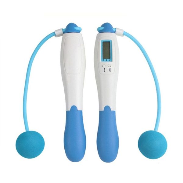 Digital Professional Counting Jump Rope Sports Ball Counter Skipping Rope (Blue) - Image 2