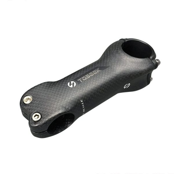 TOSEEK All Carbon Fiber 3KUD Texture Road Mountain Bike Ultra-light Handlebar Stem Riser Faucet, Size: 6 Degree, 80mm (Matte) - Image 2