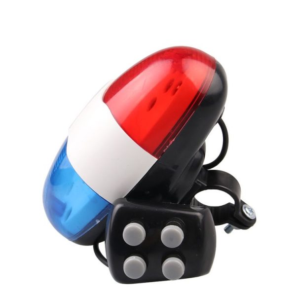 Bicycle 4 Tone Electronic Horn Mountain Bike LED Tail Light Bicycle Multifunction Horn - Image 3