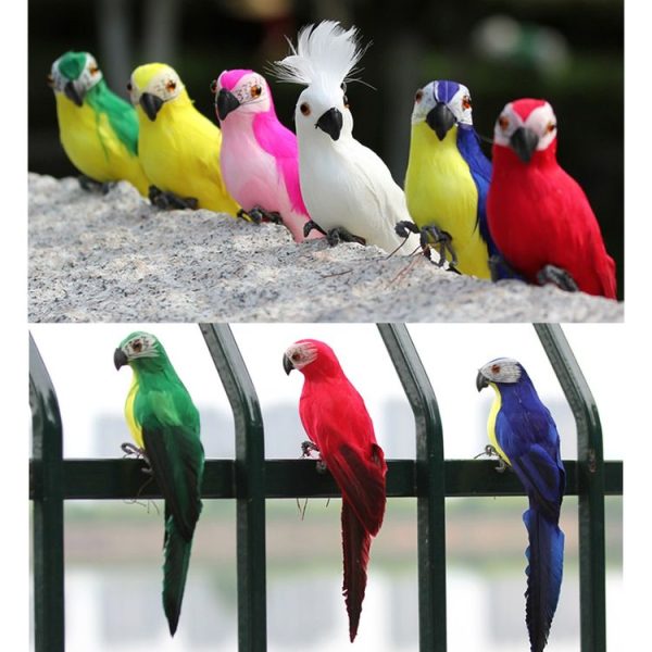 35cm Simulation Parrot Simulation Macaw Horticultural Decoration (Green) - Image 5