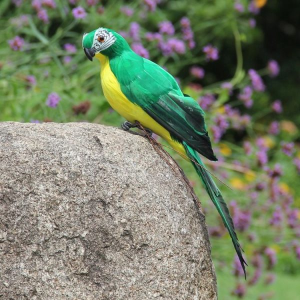 35cm Simulation Parrot Simulation Macaw Horticultural Decoration (Green) - Image 7