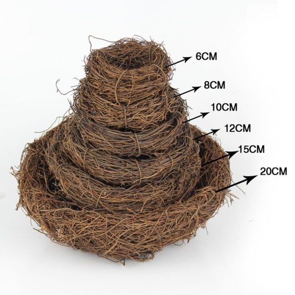12cm Simulation Bird Nest + 3 PCS Bird Egg Holiday Decoration - Image 4