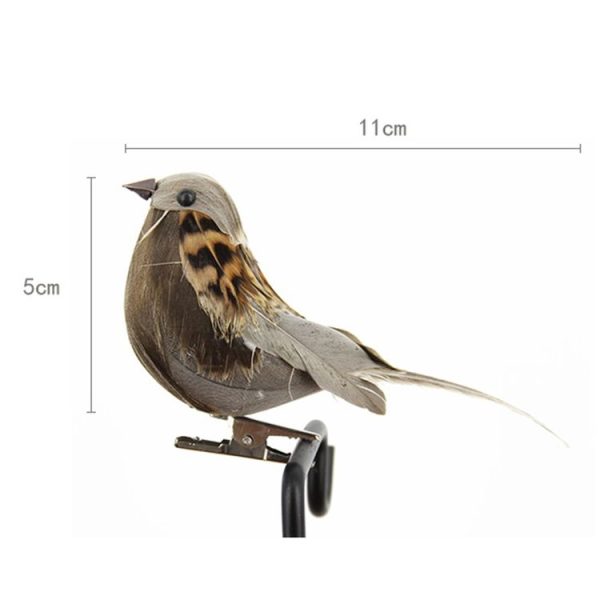 Simulation Sparrow Simulation Feather Foam Bird Horticultural Decoration Random Color Delivery - Image 2