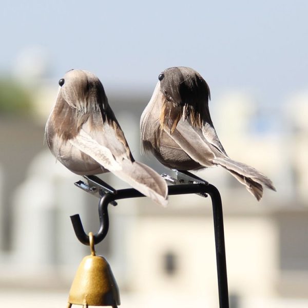 Simulation Sparrow Simulation Feather Foam Bird Horticultural Decoration Random Color Delivery - Image 5