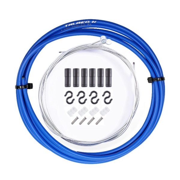 7 in 1 Cylindrical Head PVC Brake Cable Tube Set for Mountain Bike (Blue) - Image 2