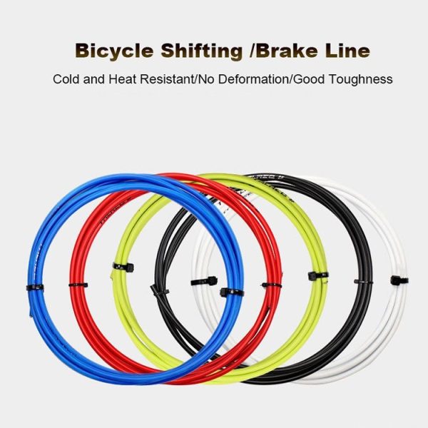 7 in 1 Cylindrical Head PVC Brake Cable Tube Set for Mountain Bike (Blue) - Image 9