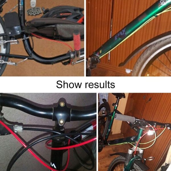 7 in 1 Mushroom Head PVC Brake Cable Tube Set for Road Bike (White) - Image 12