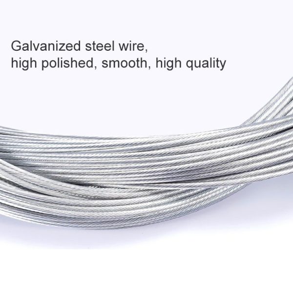 7 in 1 Mushroom Head PVC Brake Cable Tube Set for Road Bike (White) - Image 3