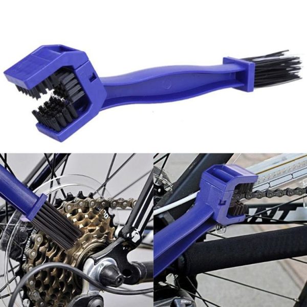 2 Set Bicycle Chain Cleaning Brush Flywheel Cleaning Tools Crankset Brush Cleaning Chain Wheel Set Brush (Blue) - Image 4