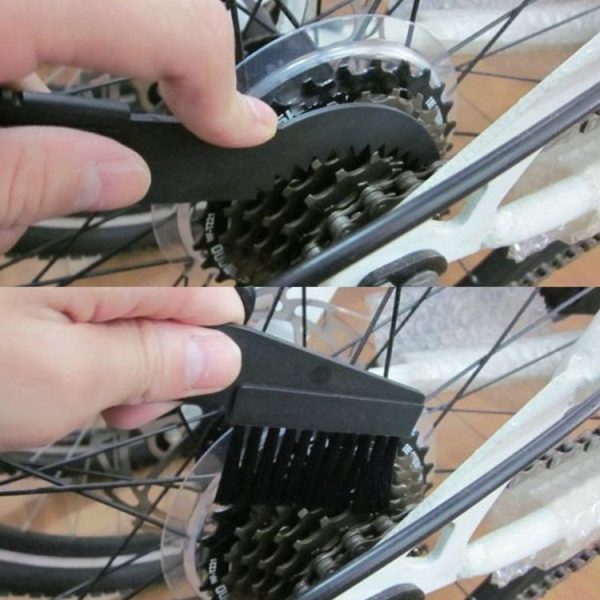 2 Set Bicycle Chain Cleaning Brush Flywheel Cleaning Tools Crankset Brush Cleaning Chain Wheel Set Brush (Blue) - Image 5