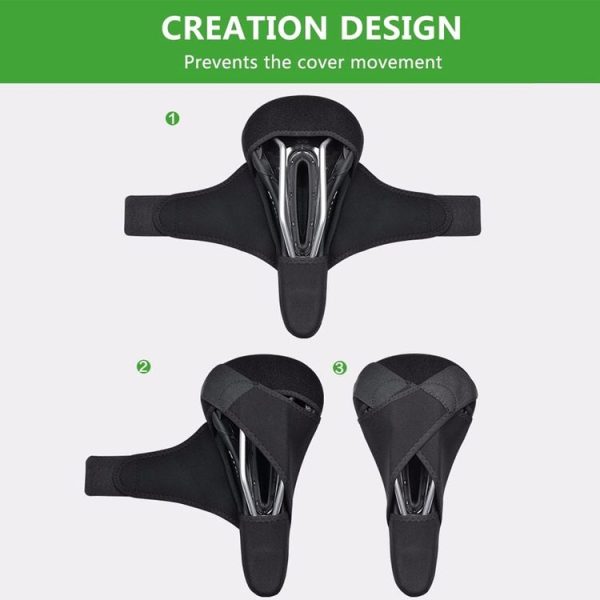 MTB Bike Front Seat Mat Hollow Saddle Cover, Size: 26x14x3.2cm (Black) - Image 11