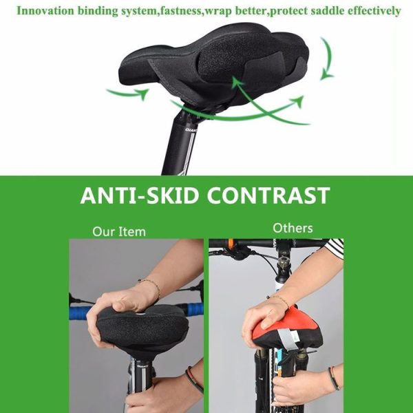 MTB Bike Front Seat Mat Hollow Saddle Cover, Size: 26x14x3.2cm (Black) - Image 12