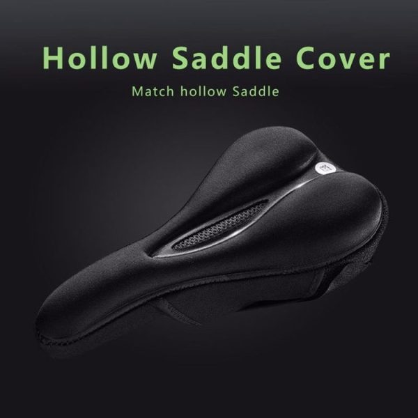 MTB Bike Front Seat Mat Hollow Saddle Cover, Size: 26x14x3.2cm (Black) - Image 5