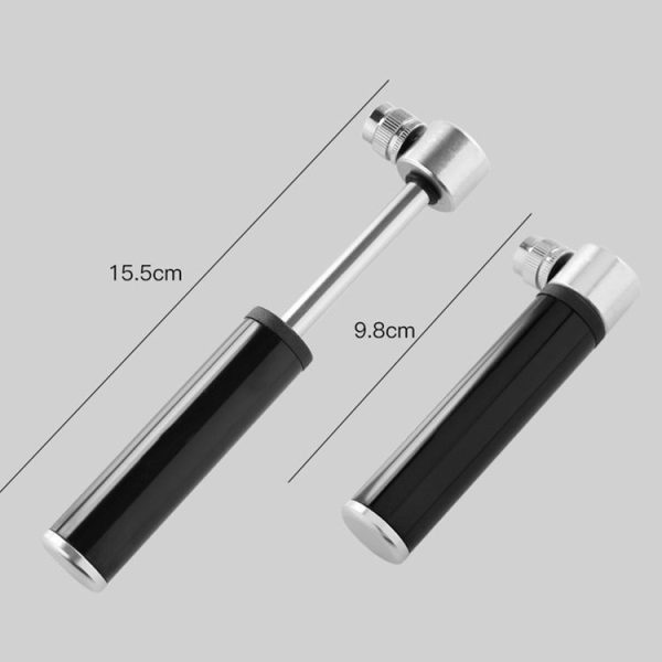 Manual Mini Portable Bicycle Aluminum Alloy Pump + Plastic glue-free tire patch + Tire lever (Red) - Image 4