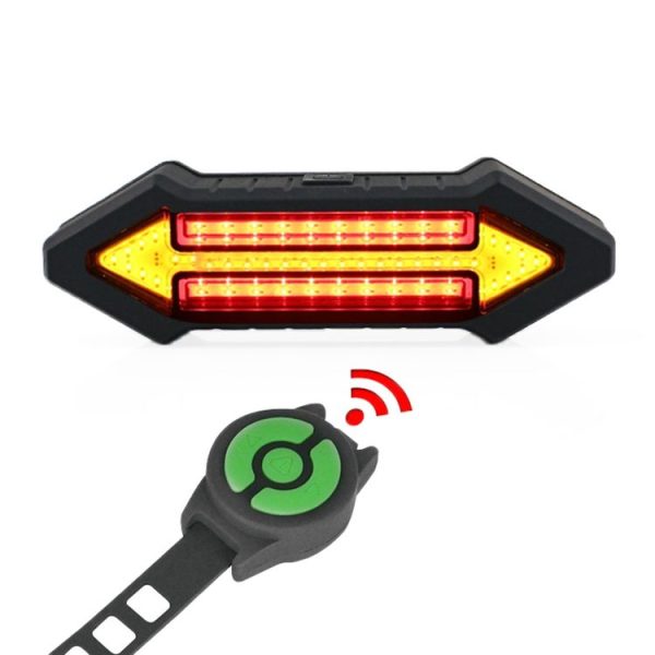 Bicycle Tail Light Intelligent Wireless Remote Control Turn Signal Warning Light - Image 2