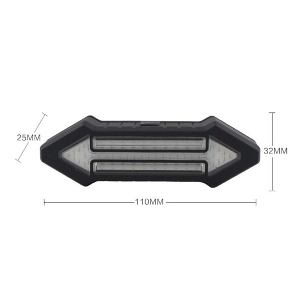 Bicycle Tail Light Intelligent Wireless Remote Control Turn Signal Warning Light - Image 5