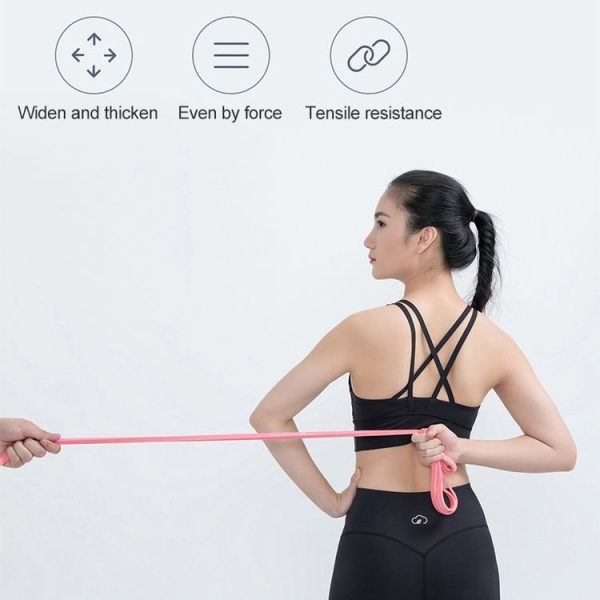 Original Xiaomi Youpin YUNMAI High Elastic Stretch Yoga Resistance Band, Specification: 35 lb (Pink) - Image 3