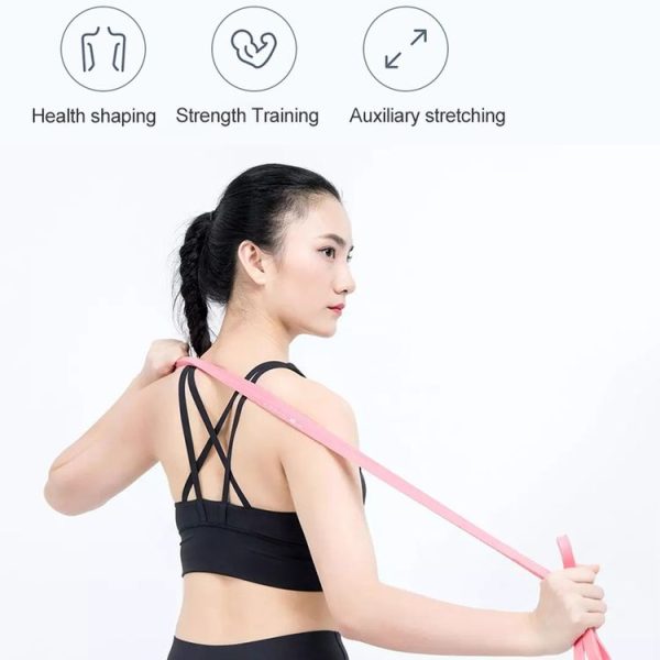 Original Xiaomi Youpin YUNMAI High Elastic Stretch Yoga Resistance Band, Specification: 35 lb (Pink) - Image 4