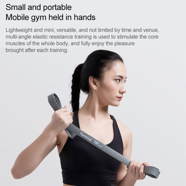 Original Xiaomi Youpin YUNMAI High Elastic Stretch Yoga Resistance Band, Specification: 35 lb (Pink) - Image 6