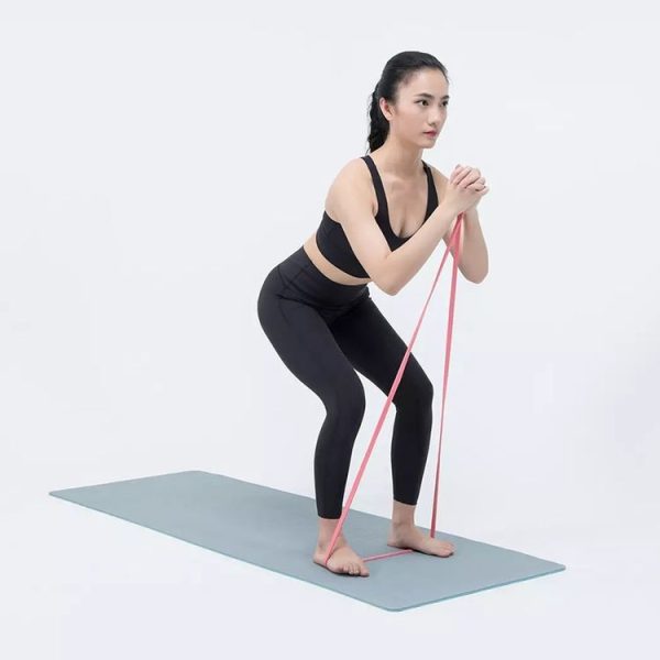 Original Xiaomi Youpin YUNMAI High Elastic Stretch Yoga Resistance Band, Specification: 35 lb (Pink) - Image 7