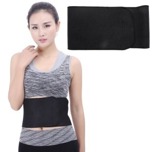Elastic Sports Thermal Waist Support Guard, Size: 17 x 95cm (Black)