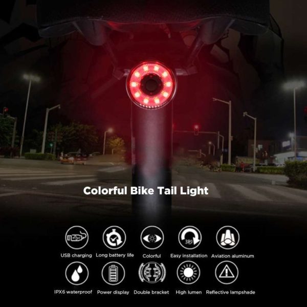 Antusi Q1 7 Colors Cycling Light Bicycle Taillight Bike Accessories - Image 10