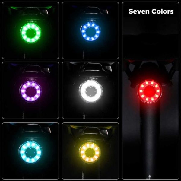 Antusi Q1 7 Colors Cycling Light Bicycle Taillight Bike Accessories - Image 9