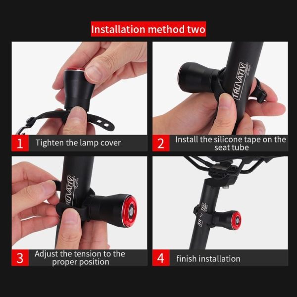 Antusi Q5 Bicycle Rear Light Automatic Brake Induction Taillight - Image 10