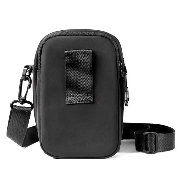 WEIXIER 9545 Men Outdoor Casual Leather Crossbody Bag Waterproof Waist Bag (Grey) - Image 4