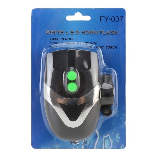 Mountain Bike Headlight Horn LED Flashlight Bicycle Electric Horn, with Light - Image 10