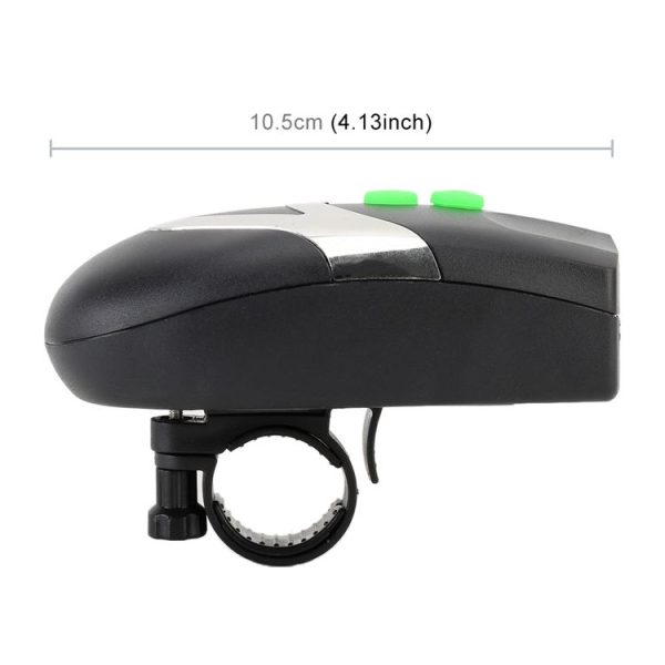 Mountain Bike Headlight Horn LED Flashlight Bicycle Electric Horn, with Light - Image 4