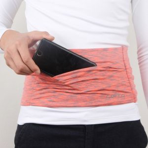 Personal Large-capacity Stretch Tablet Pockets Travel Anti-theft Bag Phone Bag, Size: M (Orange)