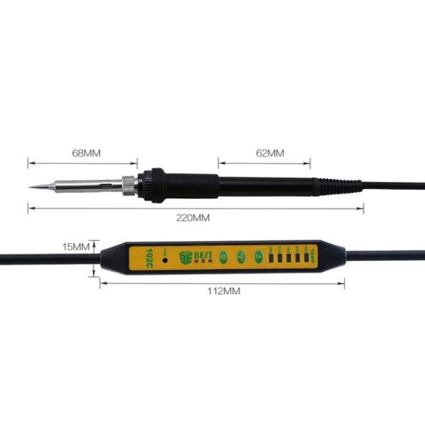 BEST Adjustable Temperature Electric Soldering Iron Welding Solder Station Heat Pencil, EU Plug - Image 3