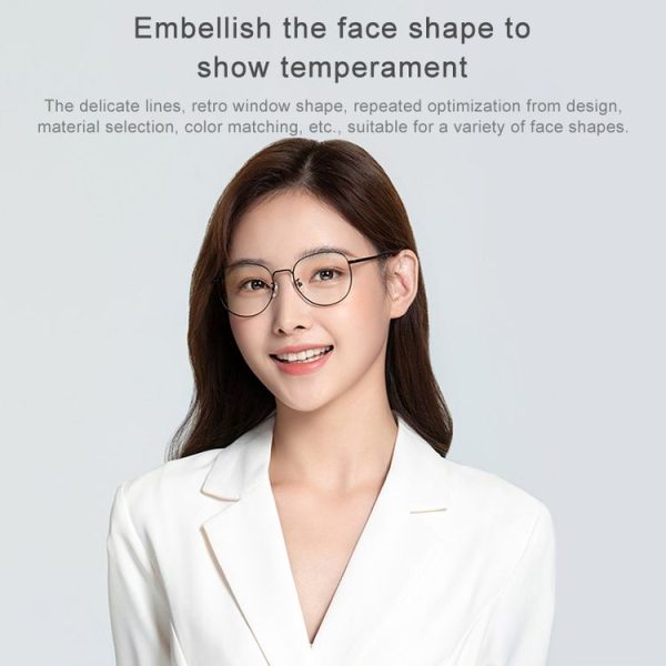 Original Xiaomi Mijia HD Nylon Lens Anti Blue-ray Glasses (Black) - Image 10